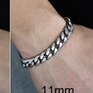 Men's stainless steel link 🔗 chain bracelet